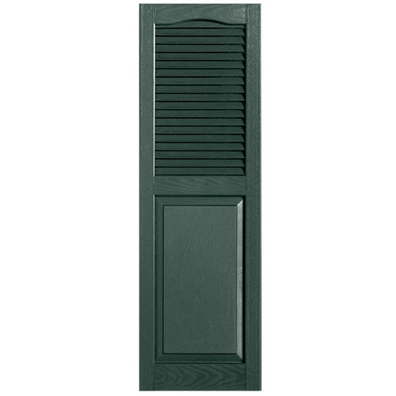 Paire de volets avec plateau à combinaison Cathedral, 12 po, 68 po, Pin