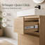 Ensemble de meuble-lavabo 24 po avec lavabo encastré, 2 tiroirs à fermeture en douceur et ensemble de meuble-lavabo en bois d'ingénierie à finition chêne