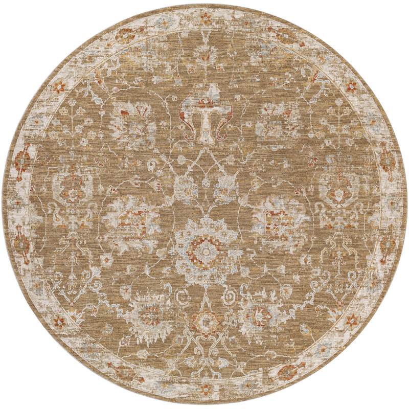 Tapis oriental brun Finnlagh, Rectangle 2 pi 7 po x 4 pi