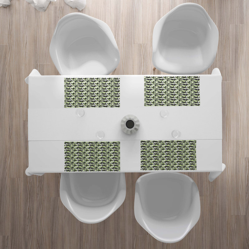 Polyester Floral Rectangle Placemat