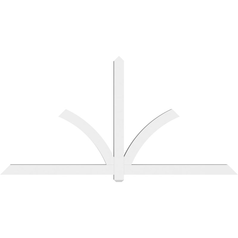 Support pour pignon en PVC Redmond, H 48 po x l 96 po (pas: 12/12), P 4 po x F 4 po