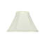 abat-jour cloche en tissu H 4 po (Uno) blanc cassé