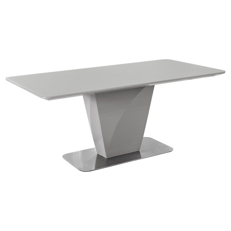 Naya Glass Top Dining Table, Grey