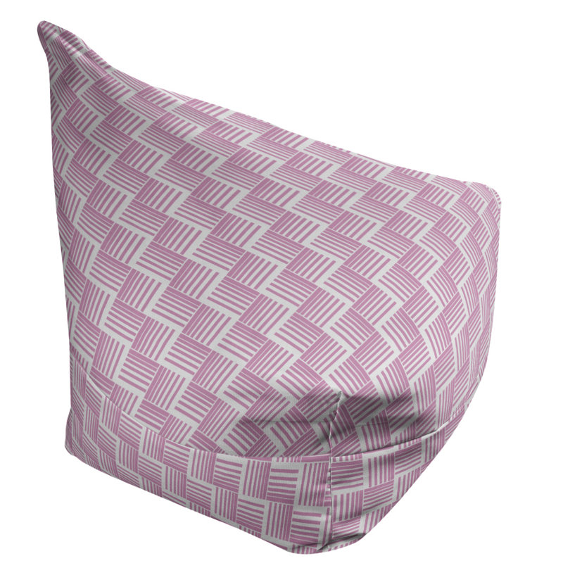 Housse de sac de pois classic basketweave rayures, Rose, H 27 po x l 30 po x P 25 po, Bourre en polyester