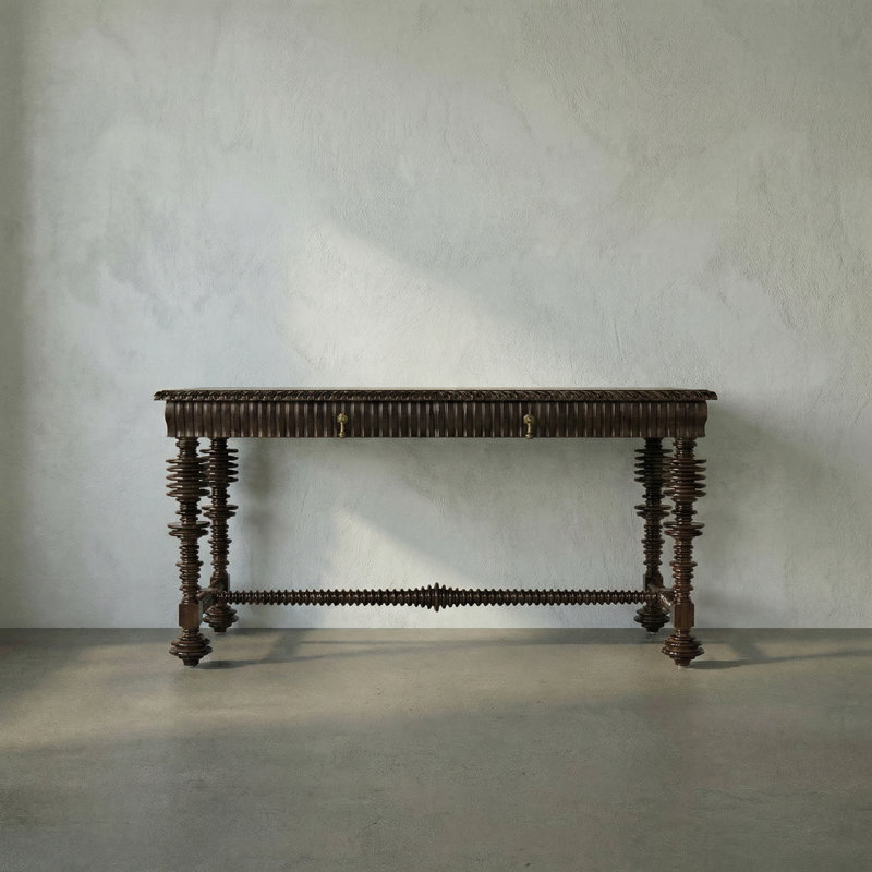 Portuguese Writing Desk, 31" H x 60" W x 28" D
