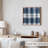 Abstract Blue Plaid Pattern XII Modern Unframed Art Print-1036578715