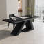 Bureau d'écriture rectangulaire en bois massif noir-102539771-102539773