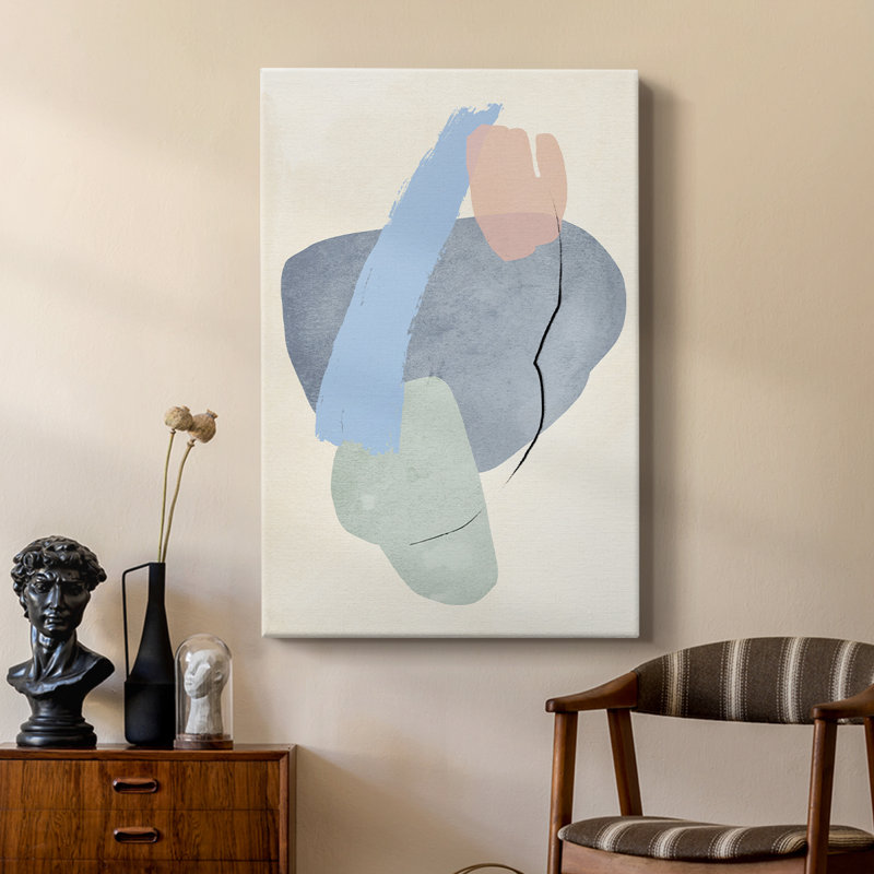 Pastel Assemblage I - Gallery Cavas