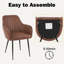 Fauteuil rembourré en velours Aisaiah-37061324