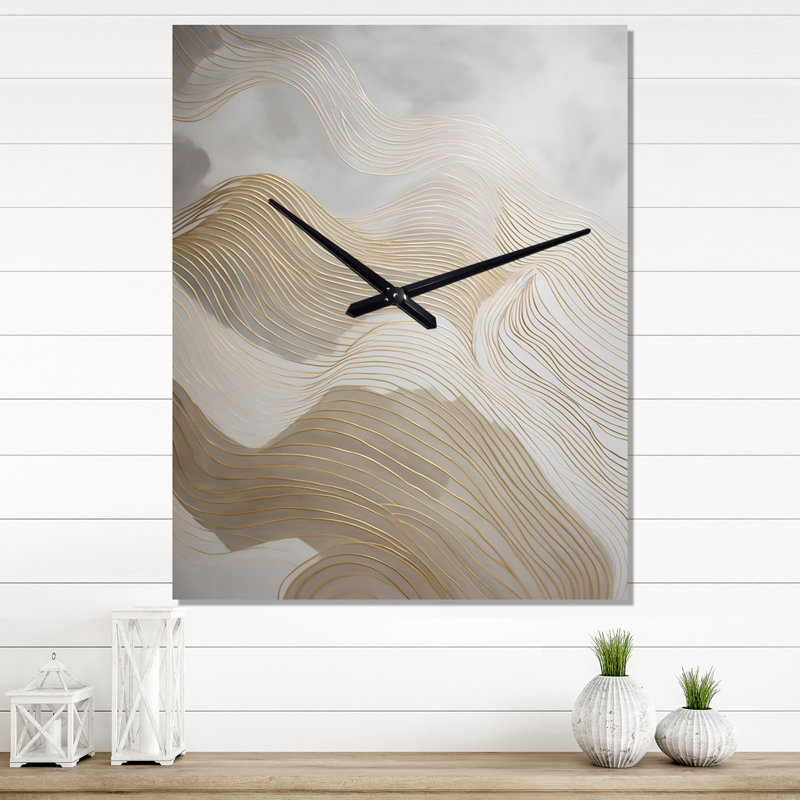 Jaiseon - Minimalisme, dessin au trait, horloge murale moderne, H 40 po x l 30 po