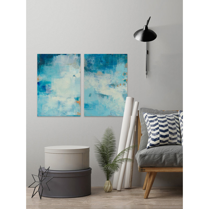 Hues II - ensemble de 2 reproductions sur toile, H 45 po x l 30 po x P 1,5 po