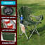 Ensemble de 2 chaises de camping avec glacière intégrée, porte-gobelet et sac de transport-1189884753