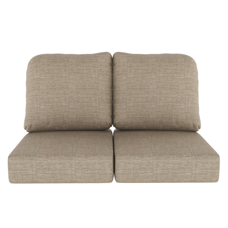Indoor/Outdoor Sunbrella® Seat/Back Cushion, Cast Shale Sunbrella® Plainweave