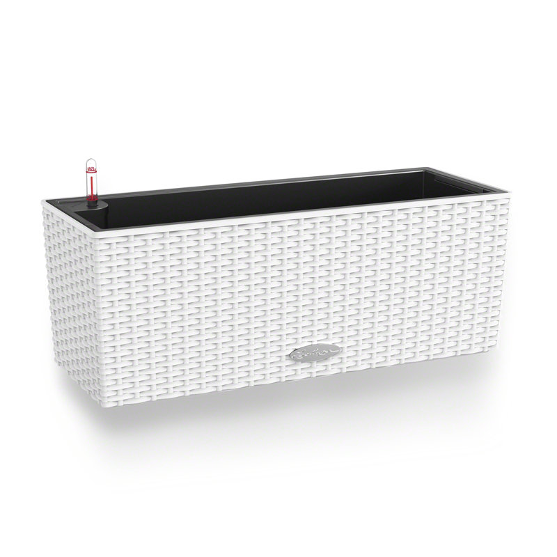 Balconera Window Box Planter, White, 19 cm H x 50 cm W x 19 cm D