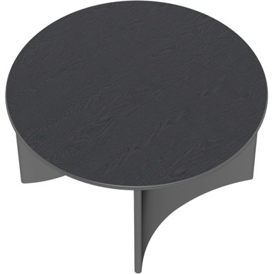 31.5″ Round Coffee Table With Curved Base
