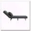 Chaise longue convertible avec dossier, repose-pieds et coussin réglables-987020898