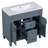 35.9 " Modern Single Bathroom Vanity with Top Sink with Soft Closing Doors and Drawers-101304047