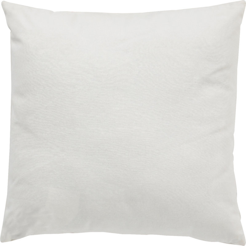 Set of 2 Orange Embroidered Cotton Square Throw Pillows