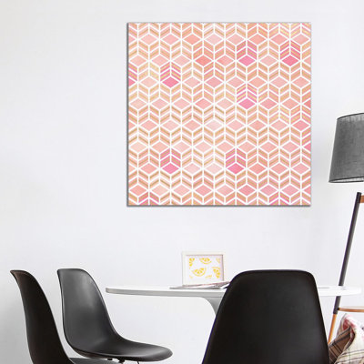 Take The Cake Pastel Square by Monika Strigel - Wrapped Canvas Painting