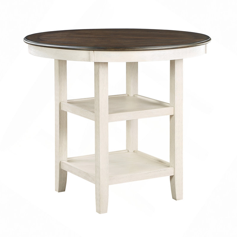1 table de hauteur comptoir avec 2 tablettes