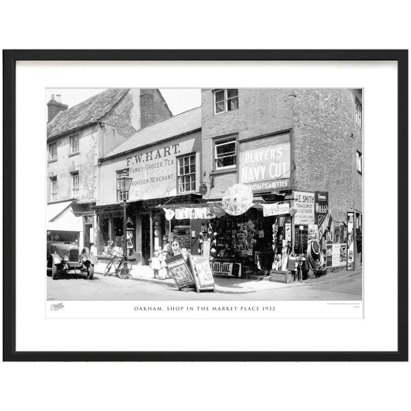 Oakham, Shop In The Market Place 1932 - Single Picture Frame Print, 48.4cm H x 63.6cm W x 2.3cm D