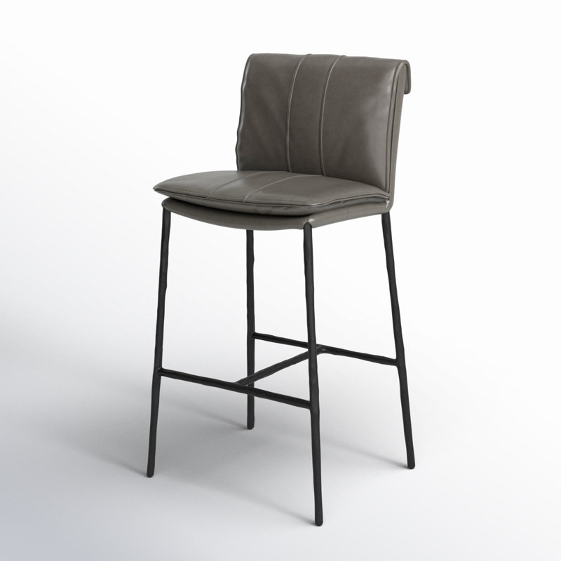 Mayer 26 Counter Stool Antique Brown, Pewter Gray, Counter Stool (27" Seat Height)