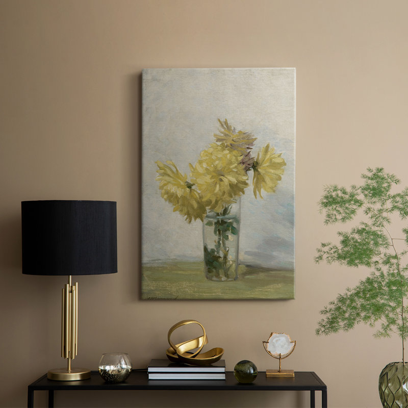 Motif floral rétro CCXLV III - galerie Cavas, H 60 po x l 40 po
