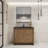 Ephesus 41.61'' Single Bathroom Vanity with Plastic Top-193643320