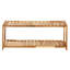 6 Pair Stackable Solid Wood Shoe Rack