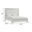 Grand lit double, blanc crème-1960334000