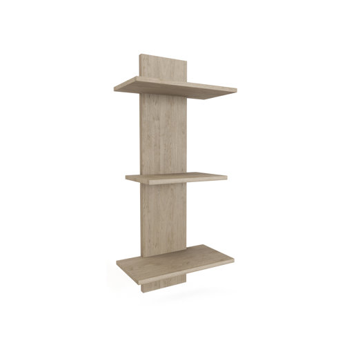 Aqua Teak Manada 3 Piece Teak Tiered Shelf | Wayfair