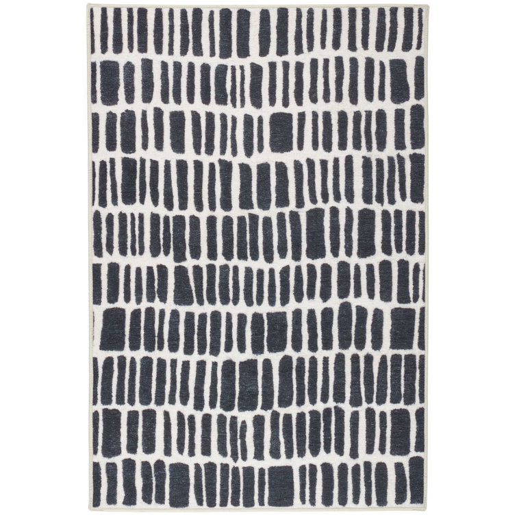 Roark Charcoal Machine Washable Rug