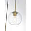 Luminaire suspendu sphérique en grappe 5 lumières avec accents en verre Snead-430031762-505641553
