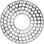 34"OD x 12 3/8"ID x 1"P Fink Architectural Grade PVC Pierced Ceiling Medallion, Antiqued Pewter