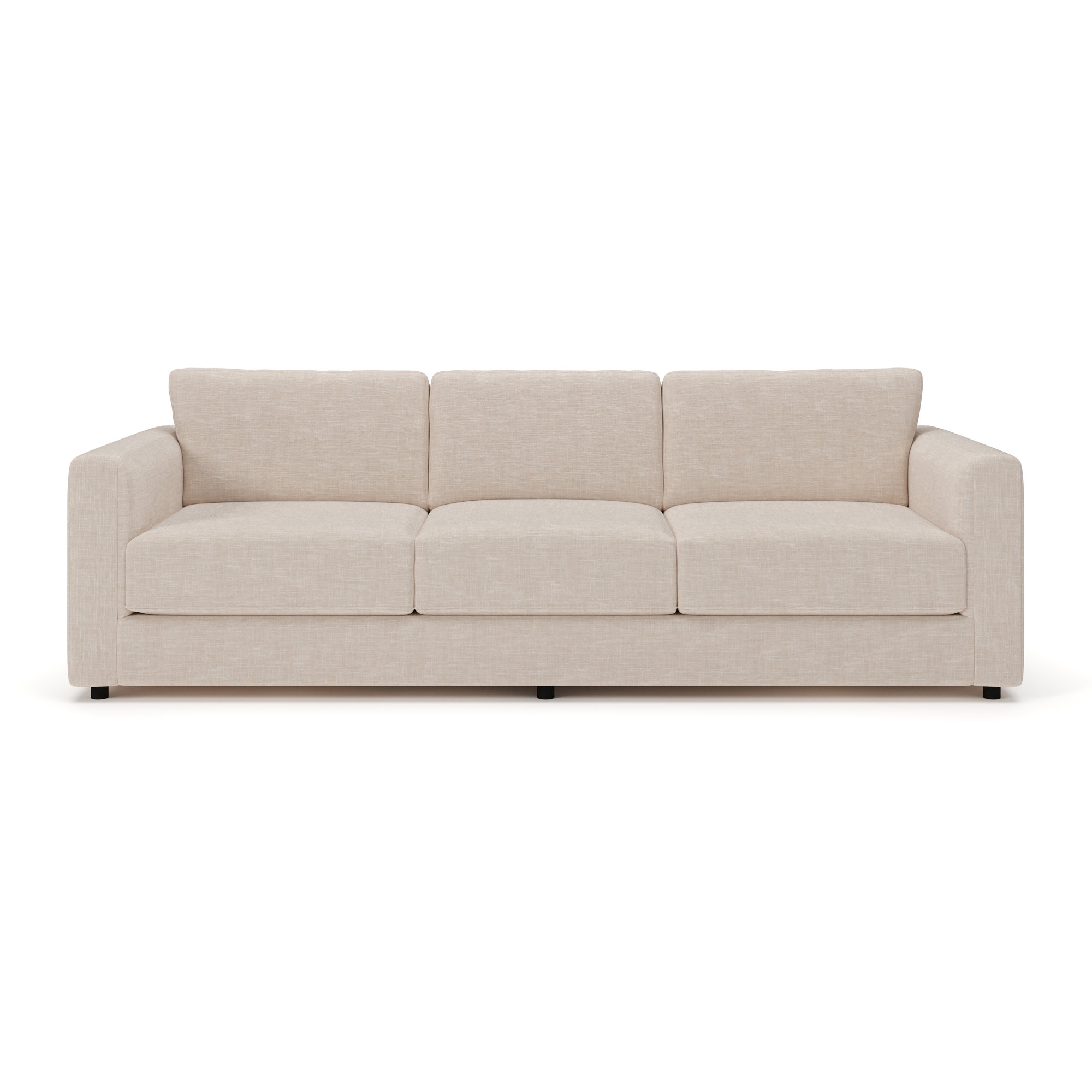 Milo 89" Upholstered Sofa, Lena Sand