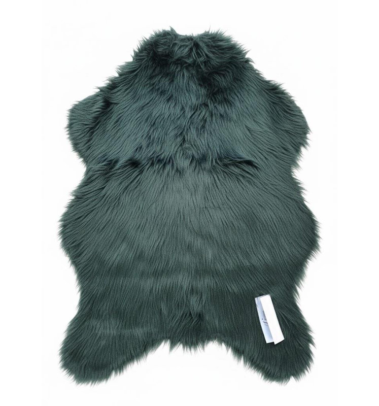 Solid Colour Faux Fur 60cm X 90cm Area Rug