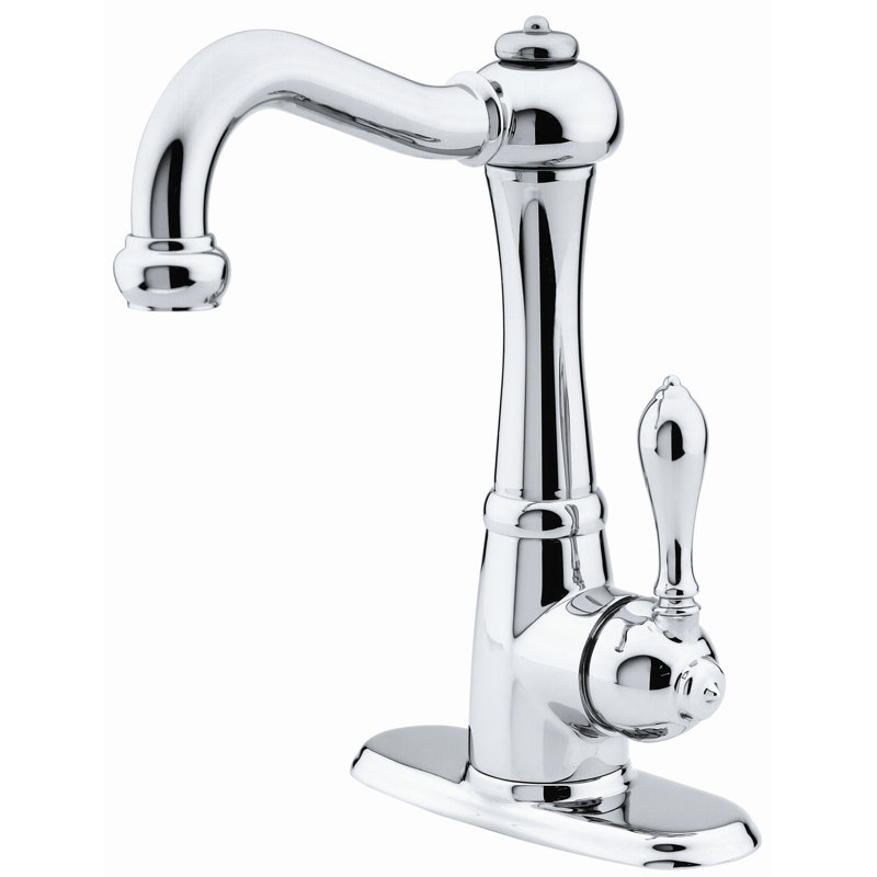 Robinet de cuisine à poignée simple Marielle, Chrome poli