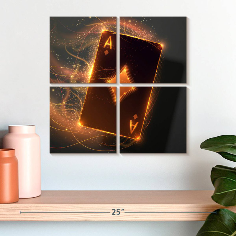 Senne Golden Ace Card, H 18 po x l 18 po