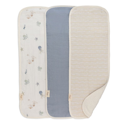 Cove 3-pc. Baby Burp Cloth Set (ocean)