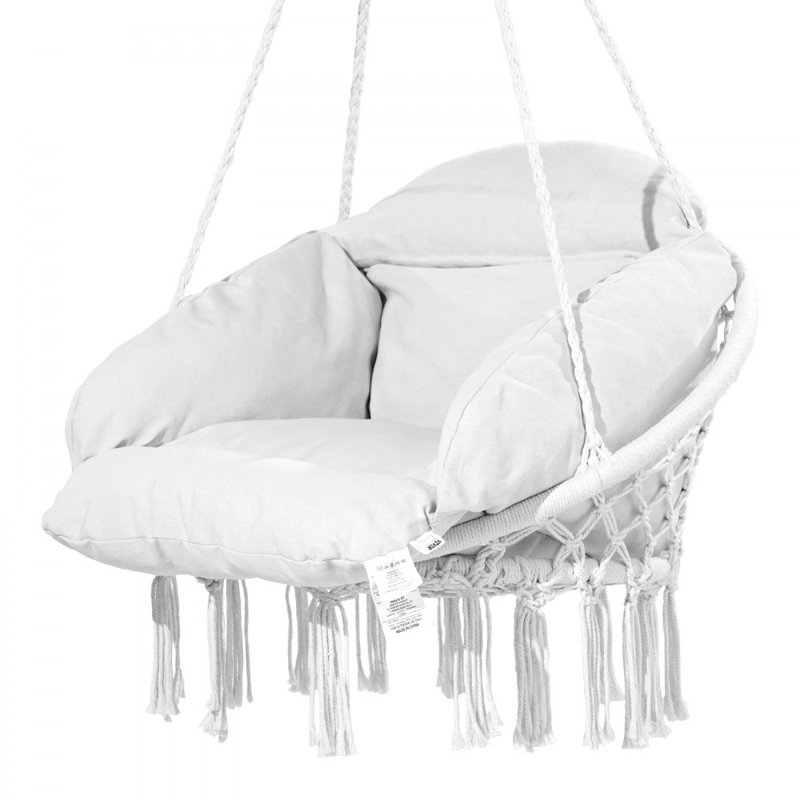 Chaise hamac avec coussin Macramé