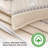 Sleep Zone King Size Cotton Jacquard Quilt Set 3 Pieces for All Season 106 x 96 Khaki Boho-116564158-116564159