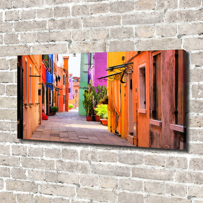 Colourful Streets - No Frame Print on Canvas