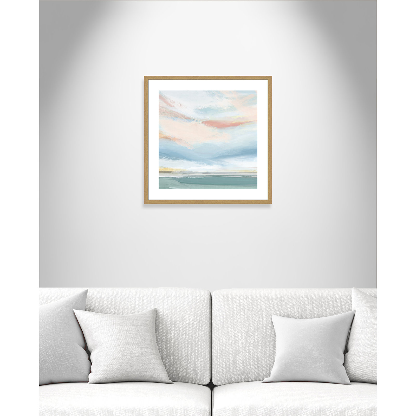 Delphi "Sweetness I" Painting by Isabelle Z, 24.75" H x 24.75" W x 0.75" D, Beige Wood Framed Paper