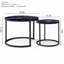 Ensemble de 2 tables basses gigognes pour salon, chambre à coucher