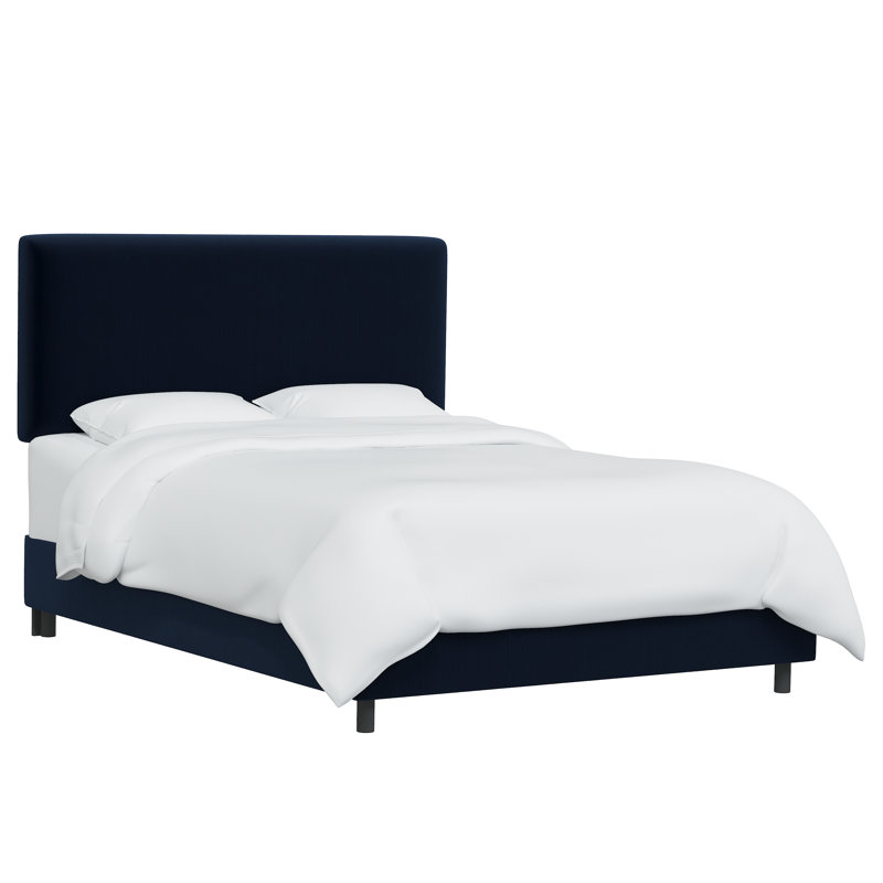 Anabella Upholstered Standard Bed, Performance Velvet Ocean, Full / Double