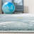 Higuera Teal/Ivory/Gray Area Rug-1831973108