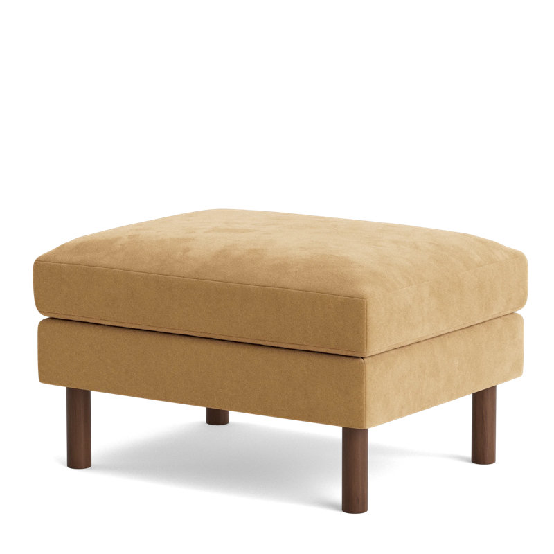 Laguna Ottoman, Performance Velvet - Nutmeg