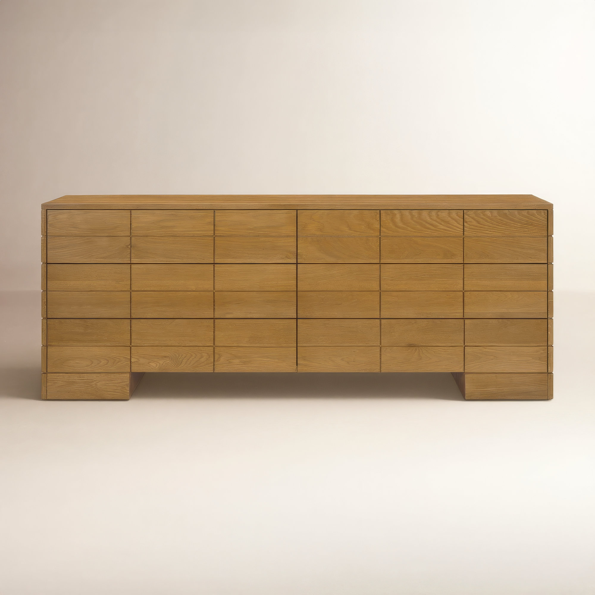 Gia 6 Drawer Dresser Brown