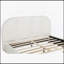 Grand lit moderne en tissu de jute ivoire doux, cadre de lit plateforme tapissier 1pc, élégant et confortable-1303015892