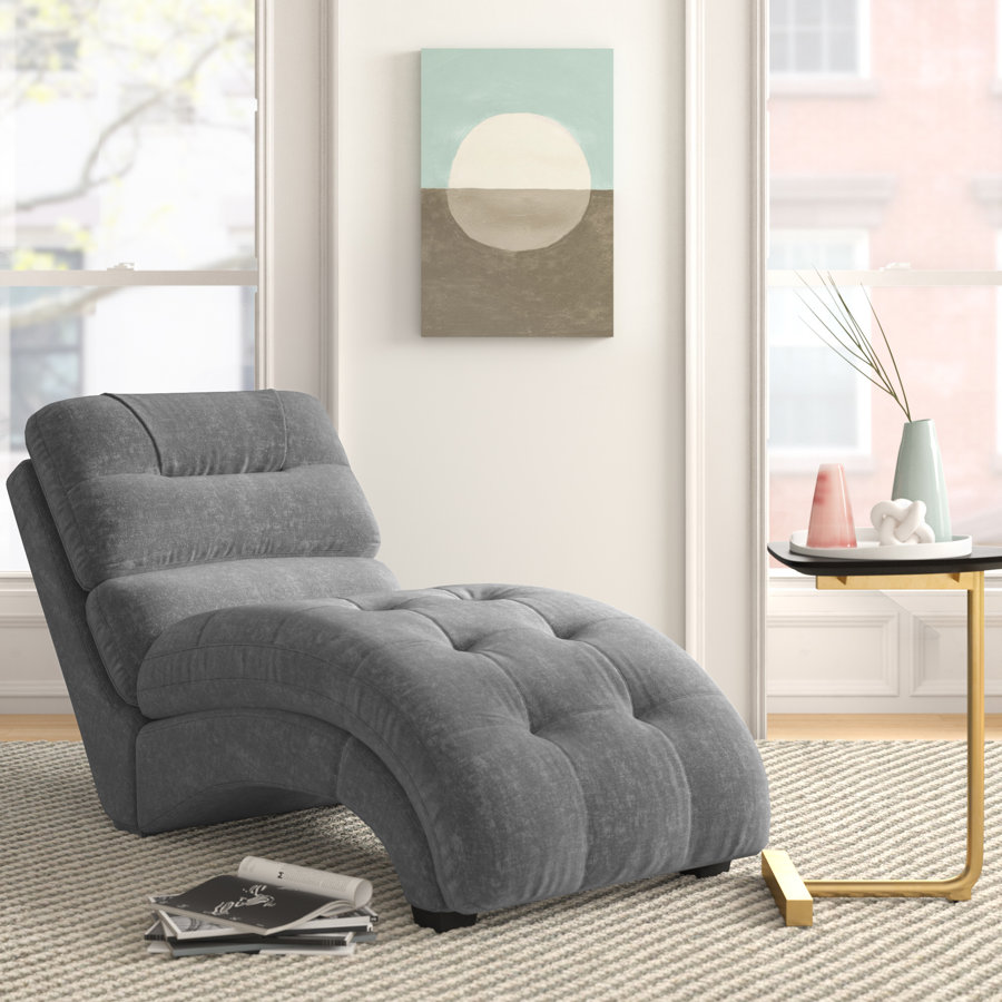 Raley Tufted Armless Chaise Lounge